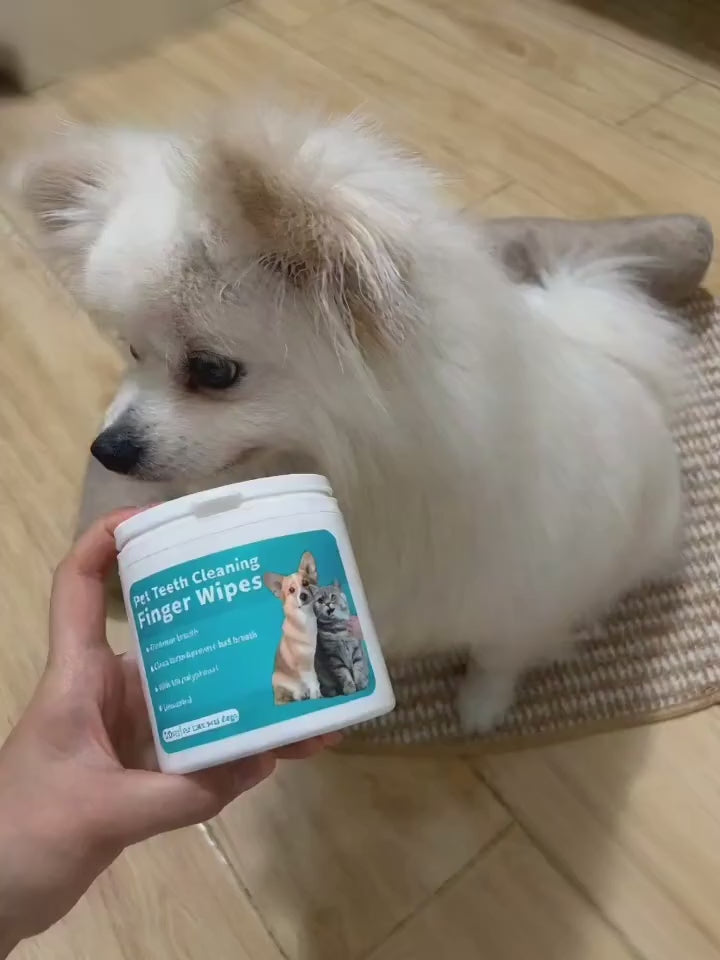 Toallitas Dentales de Dedo para Perros y Gatos